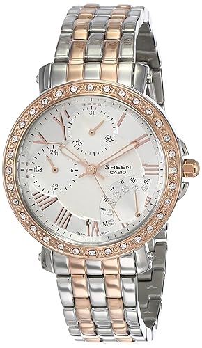 Sheen Analog White Dial Women's Watch - SHN-3011SG-7ADR (SX144)