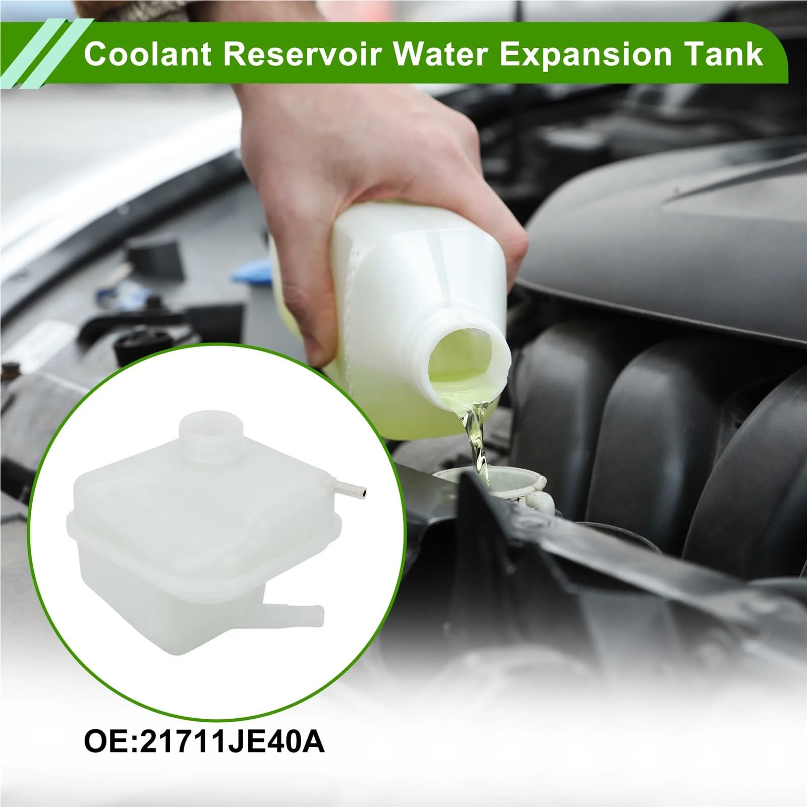 Do Nissan Qashqai J10 2007-2014 Odporna ciepło butelka chłodnicy Zbiornik płynu chłodzącego Zbiornik wyrównawczy wody Zamiennik Wyrównawczego Chłodzącego