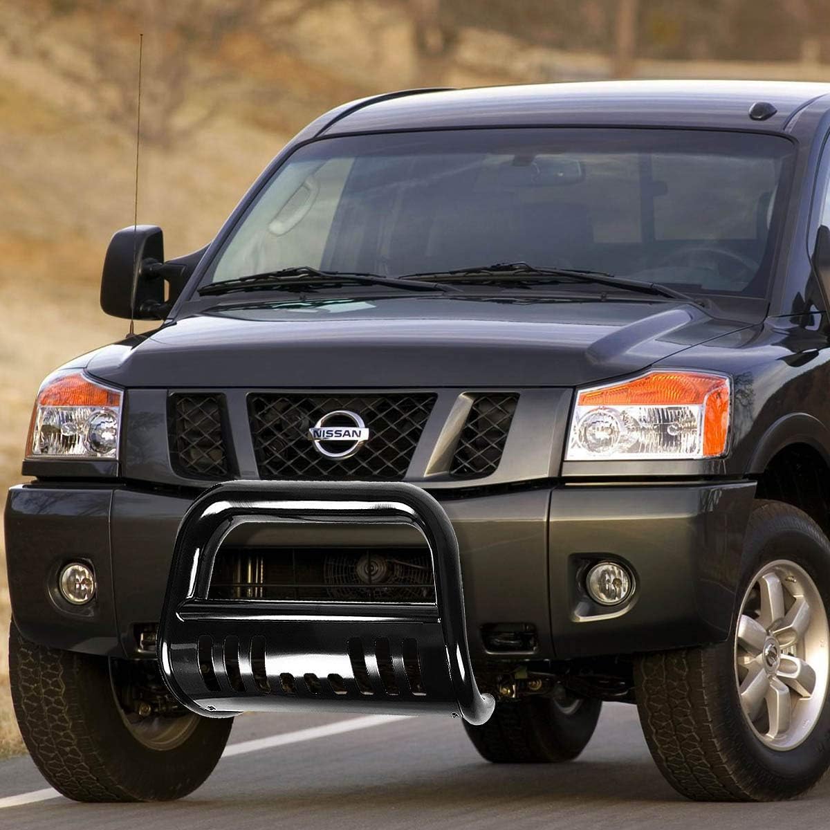 DNA MOTORING BURB-025-BK BURB025BK 3" Front Bumper Push Bull Bar,Black