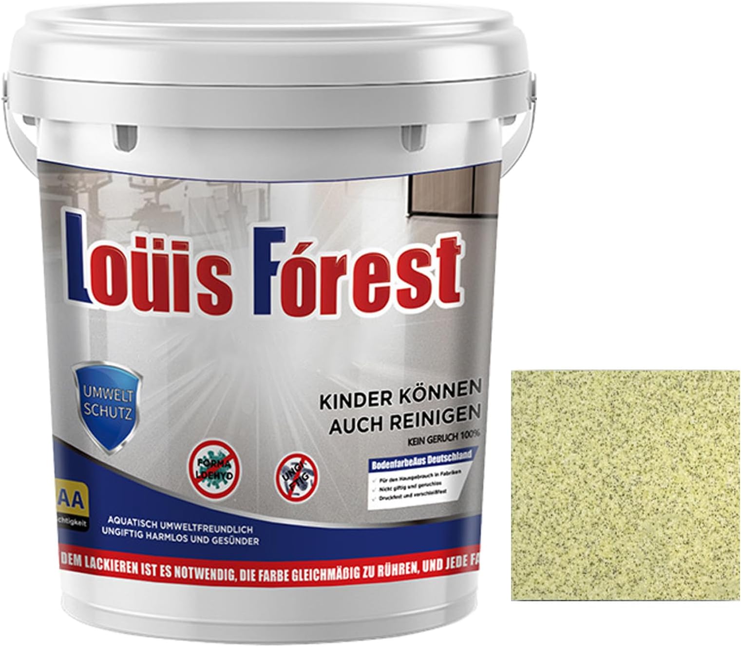 Epoxy Colored Sand Self Leveling Floor Paint, 2025 New Waterproof, Water-Based Epoxy Coating for Concrete and Garage Floors, Suitable for Both Interior and Exterior Applications (J/0.5KG)