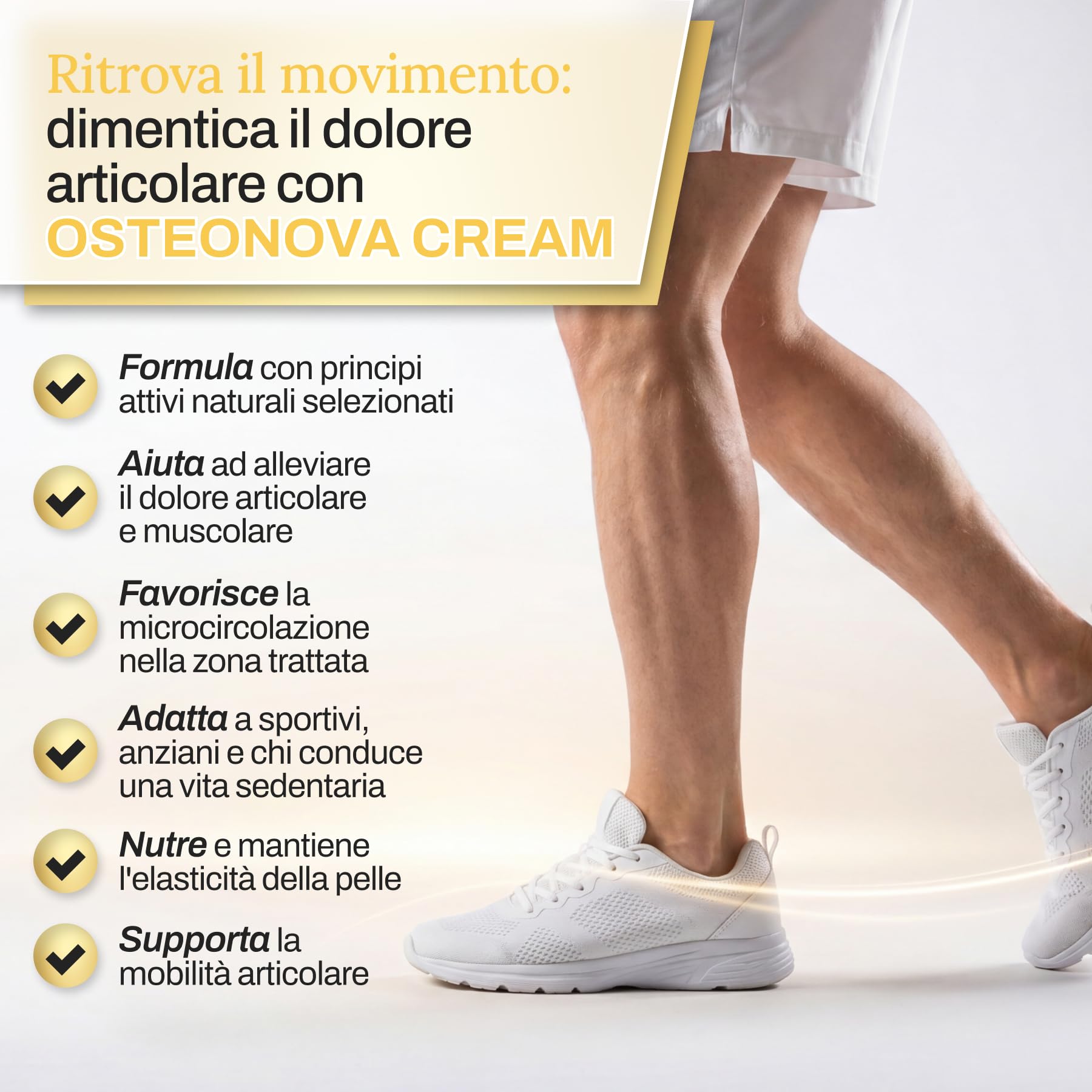 OSTEONOVA | Crema per Articolazioni e Muscoli | Effetto Riscaldante e Rilassante | Con Artiglio del Diavolo, Capsicum, Mentolo, Olio di Eucalipto, Olio di Menta e Acido Salicilico | 100 ml