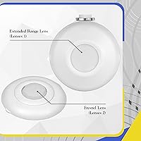 Vista 6 de ENERLITES Sensor de movimiento de techo de alta bahía, sensor de techo PIR infrarrojo pasivo, campo de visión de 360°, cobertura de 2800 pies