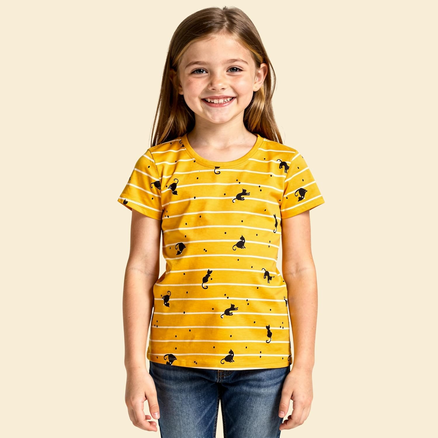 Stories.Label Girl Cotton Printed T-Shirts in Half Sleeves Regular Fit, Soft Durable Fabric, No Shrinkage, Long Lasting Print Colors (7-16 Years) offers donot miss 2 Stories.Label Girl Cotton Printed T-Shirts in Half Sleeves Regular Fit, Soft Durable Fabric, No Shrinkage, Long Lasting Print Colors (7-16 Years) offers donot miss