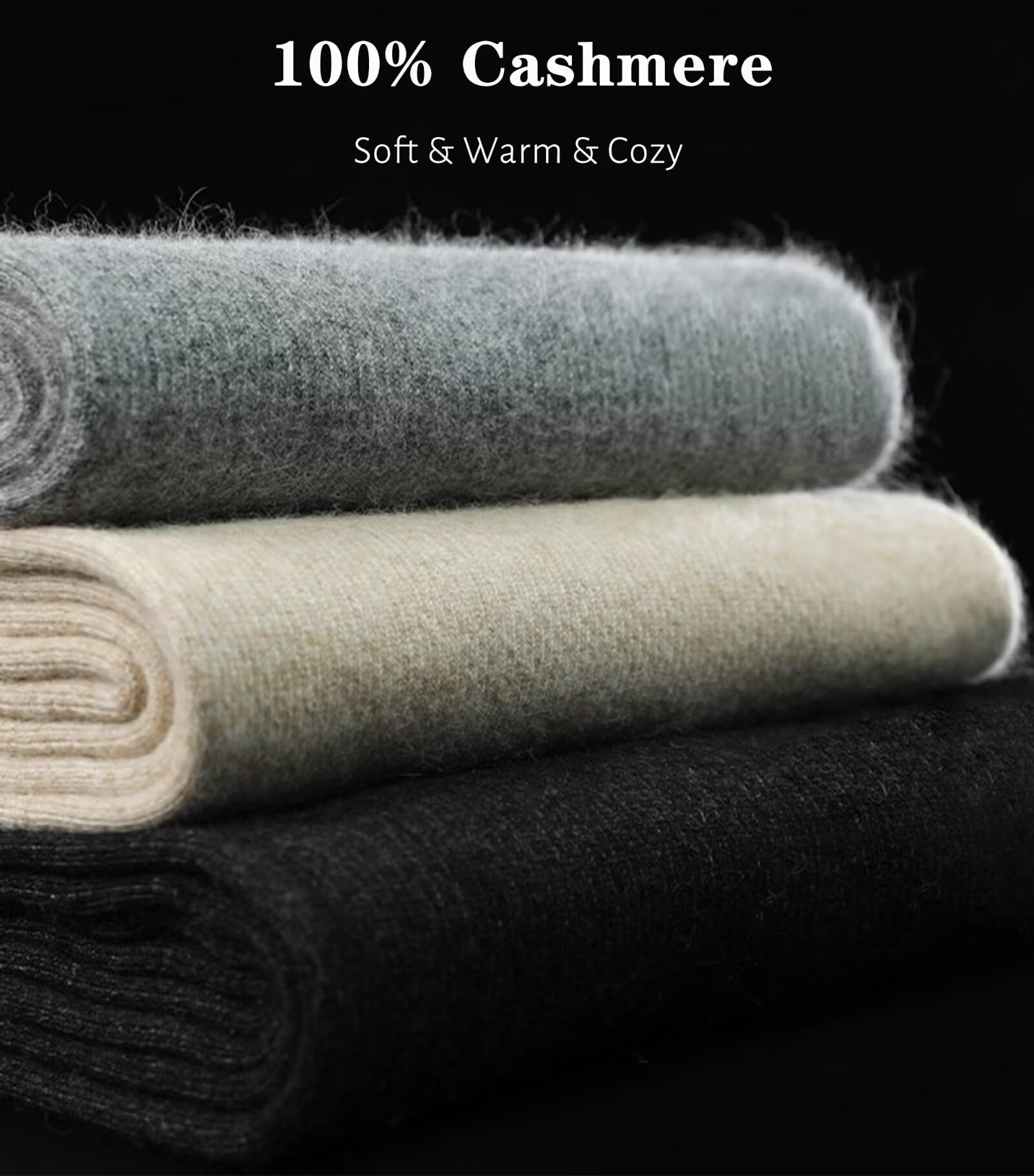 HNVAVQ Pantalones térmicos clásicos para Hombre y Mujer, 100% Cachemira, Leggings de Cintura Alta, Pantalones térmicos para la Nieve