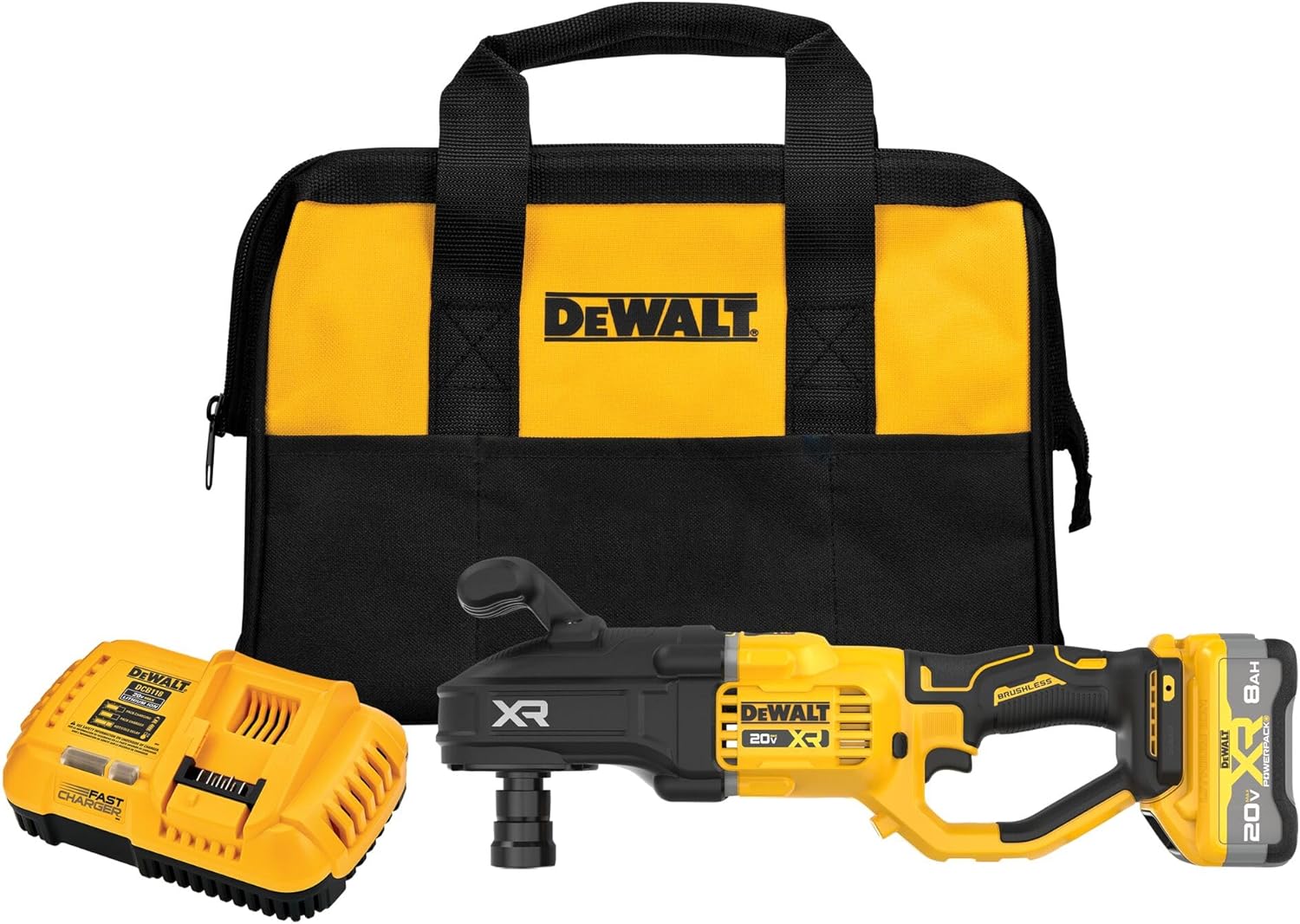 DEWALT 20V MAX XR 7/16 Inch Cordless Stud & Joist Drill Kit with Battery and Charger (DCD447WW1)