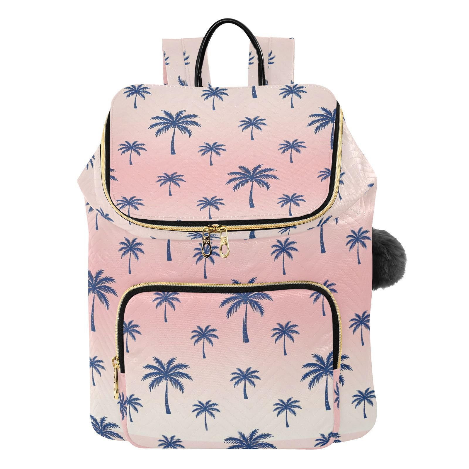 Zaino da donna, 15 l, alla moda, morbido, leggero, adatto a tutti gli abbinamenti | Materiale trapuntato antiusura forma flessibile multi cerniera stoccaggio per le signore viaggio sport gite quotidiane