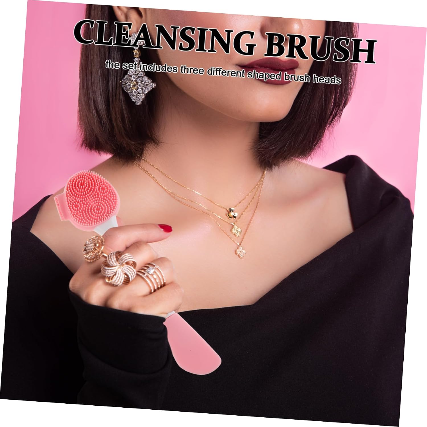 3pcs Silicone Face Mask Brush Set for Skincare Routine image 5