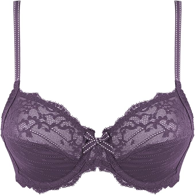 Chantelle Rive Gauche Bra, 36G, Fig at Amazon Women’s Clothing store