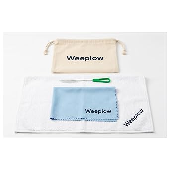 Weeplow Gravity Water Filter System Maintenance Kit - Cotton Towel, Microfiber Polishing Cloth, Spigot Cleaning Brush & Storage Pouch for Stainless Steel Countertop Water Filters