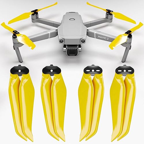Master Airscrew Hélices Stealth para DJI Mavic 2 - Amarillo, 4 piezas
