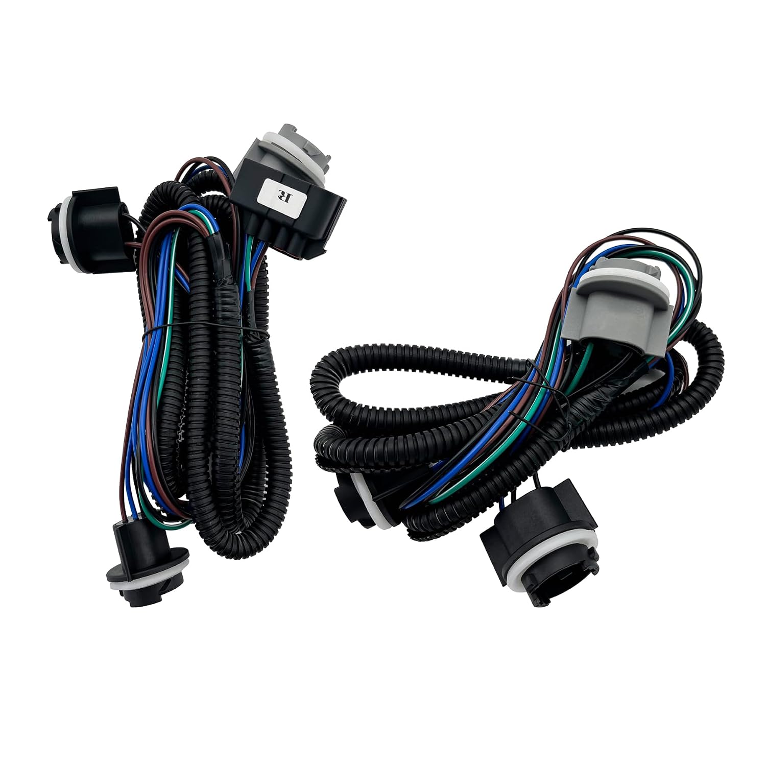 Rear Tail Light Lamp Wiring Harness 15824514 15824515, 1 Pair | Compatible with Chevy Silverado GMC Sierra, Left Right