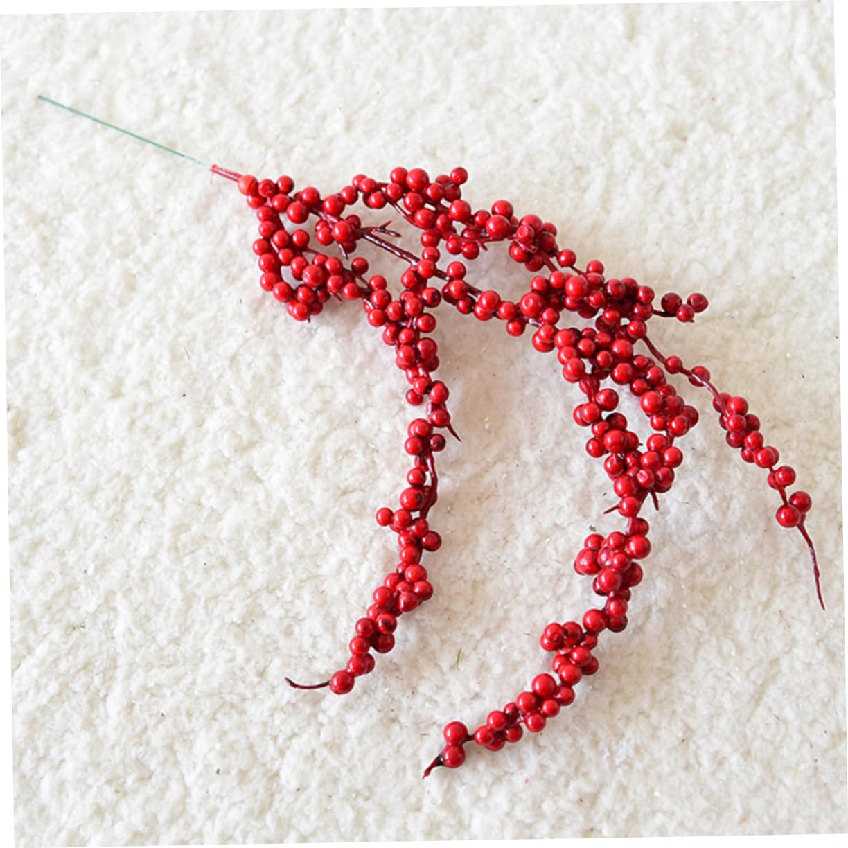 Abaodam 18piezas Ramas Artificiales Berries Rojas para Decoración Navideña Adornos De Árbol y Manualidades
