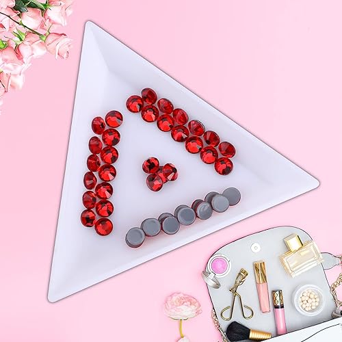 Miniatura 3 de Jollin Hot Fix - Diamantes de imitación de cristal con parte trasera plana, gemas de diamantes de imitación de 0.094 pulgadas (8ss 2880 piezas, rojo)