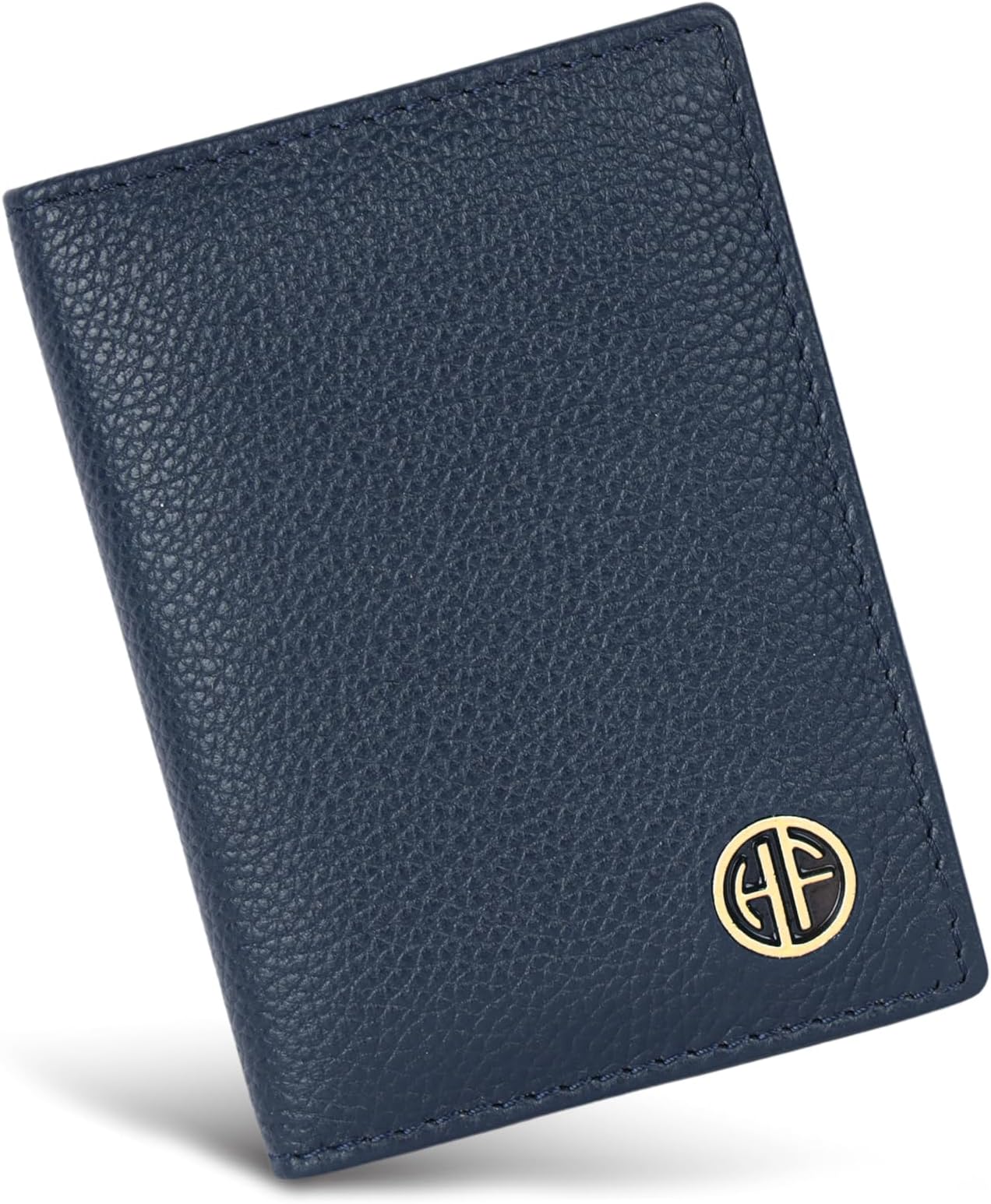 Genuine Leather Card Holder Wallet for Man & Women, RFID Protected ATM/Credit Card Holder Wallet for Men with 6 Slots, Gift for Men, Father, Husband, Boyfriend - Blue