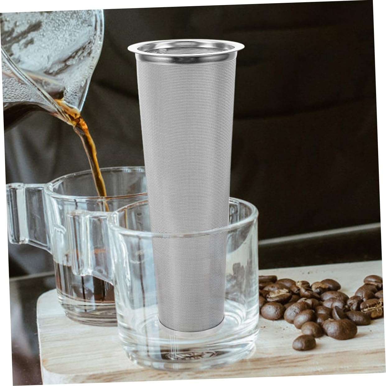2 piezas Filtro Cold Brew para Mason Jar de Infusor Reutilizable de Acero Inoxidable con Malla Fina Colador para Café y Té Compatible con Tarros de Boca Ancha Duradero y Fácil de