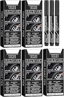 15 rotuladores de pintura para neumáticos, resistentes al agua, resistentes a la temperatura, color negro, para letras de neumáticos de coche
