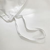 Vista 5 de Juego de funda de edredón de encaje blanco con volantes, funda de edredón con lazo, ropa de cama elegante para niños, 100% poliéster, juego de funda