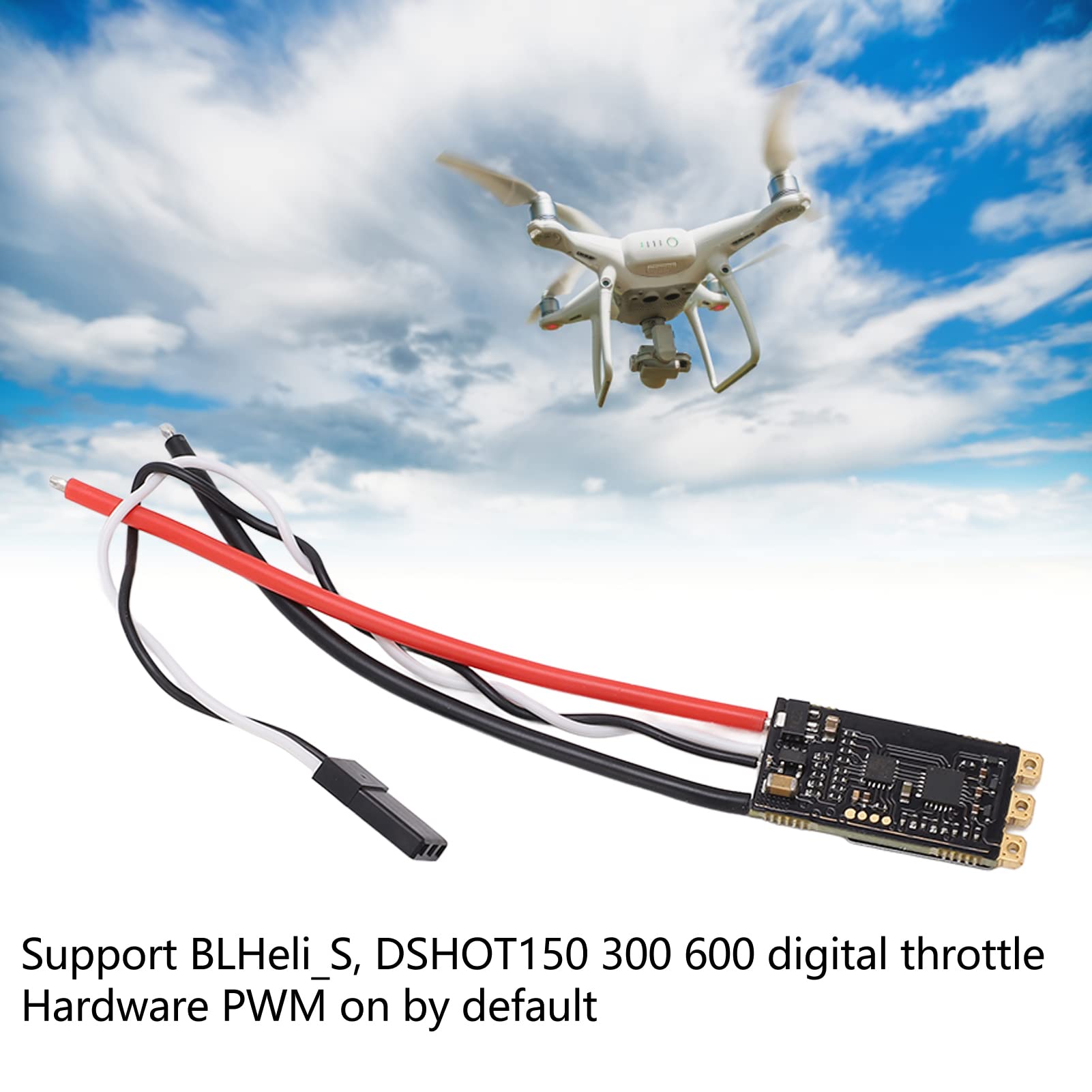 Keenso 35A BLHeli_S 2‑6S Lipo Brushless ESC do maszyny podróżniczej FPV Quadcopter Multirotor z osiami Drone