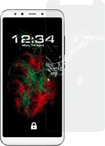 Baluum Vetro Prova Proiettile per Xiaomi  Mi 6X   Glasfolie-Klar 1x  Protezione dello Schermo Trasparente Pellicola Vetro vetrino Reale Vetro temperato Glass