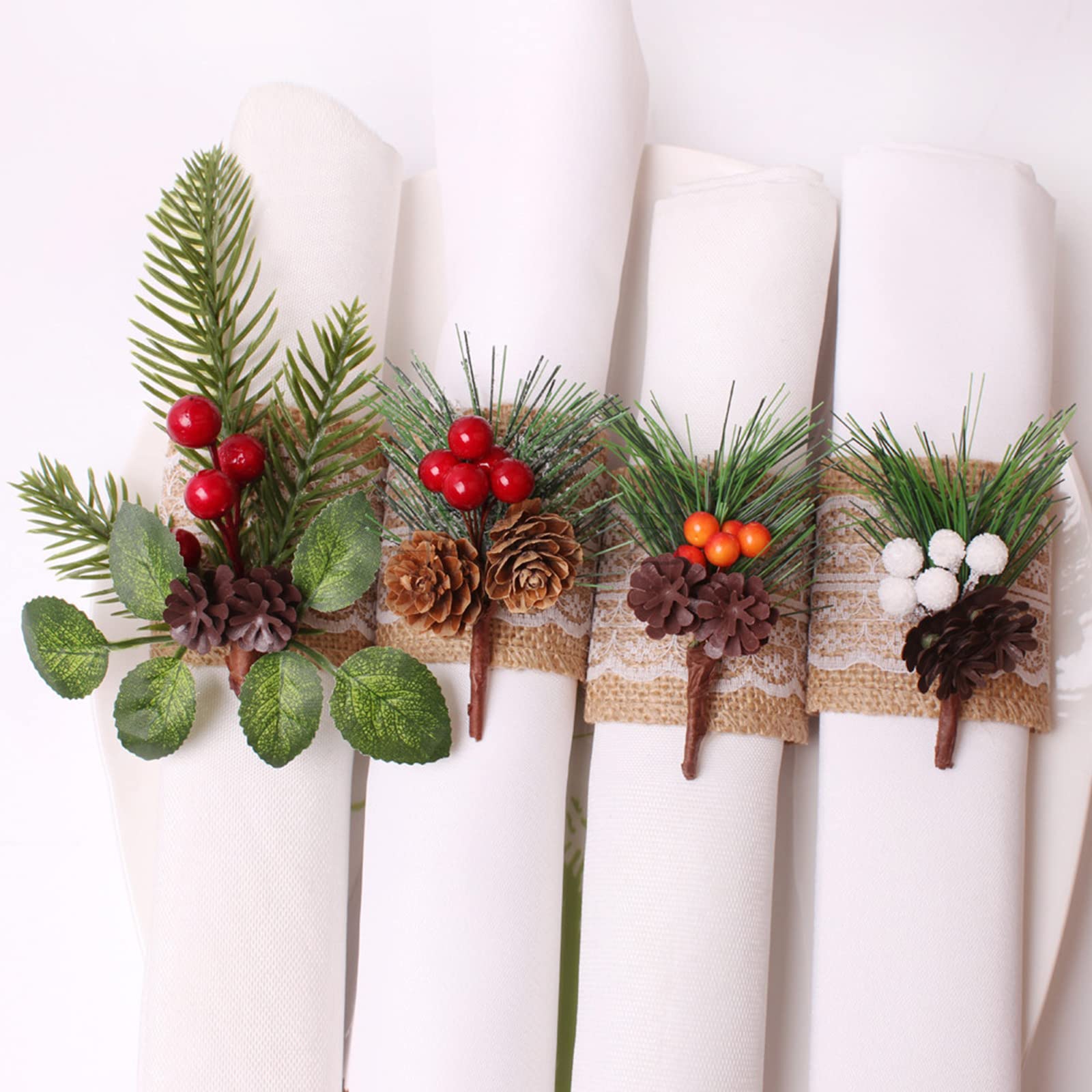 Lot De 6 Boucles De Serviette En Métal Doré Pour Fête De Mariage, Dîner