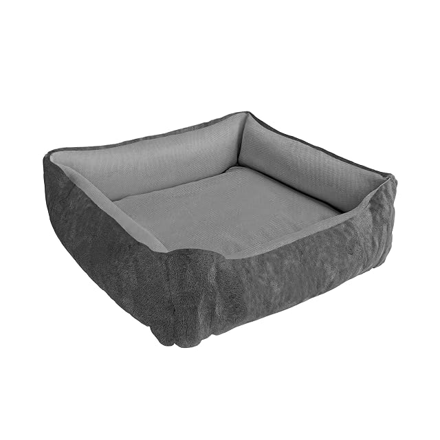 Foto 4 de 5 de Italian Bed Linen Cama para Perros y Gatos Love, Reversible de Color Liso para Las 4 Estaciones, Cama de Tela…