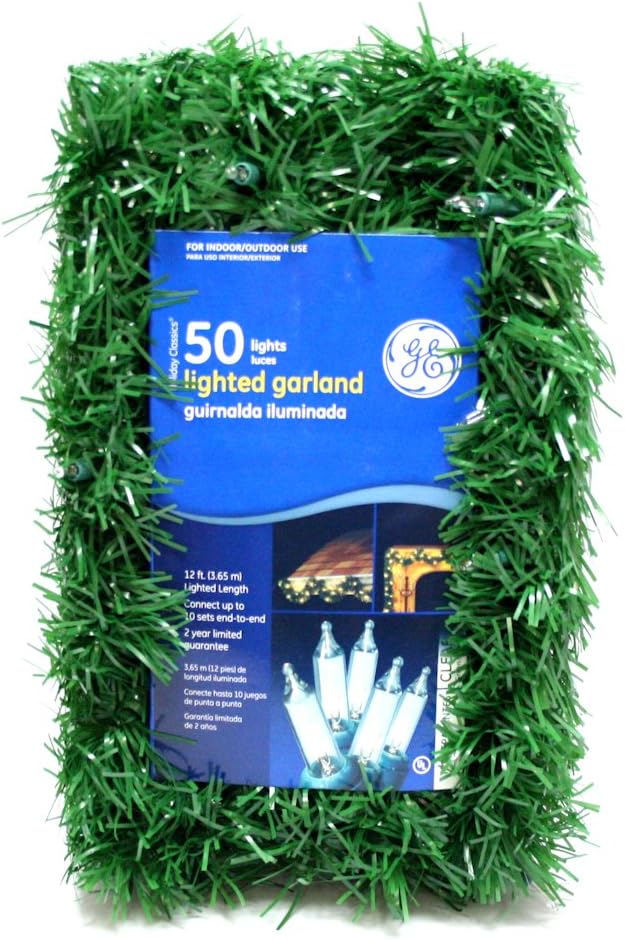 Nicolas Holiday GE84606 3.5x12 Light Garland, Clear