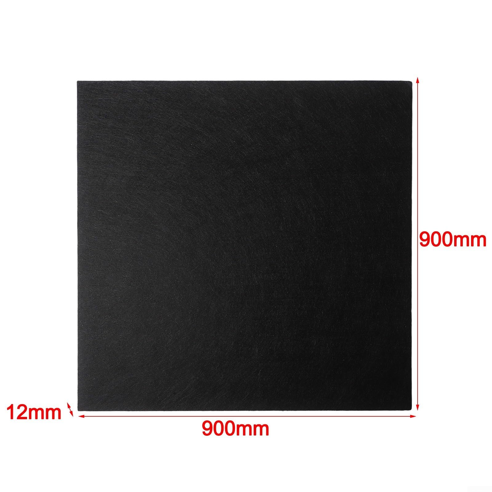 Alanmoship Protector de pared para tablero de dardos, tablero de fieltro de 900 x 900 mm, acolchado de grosor para diana, absorción segura, almacenamiento plegable, color negro, accesorio para sala de — view 4