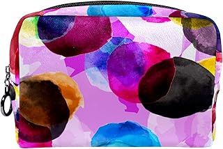 Trousse da toilette, pennelli da trucco, borsa da palestra, trousse da viaggio per uomini e donne, illustrazione astratta acquerello