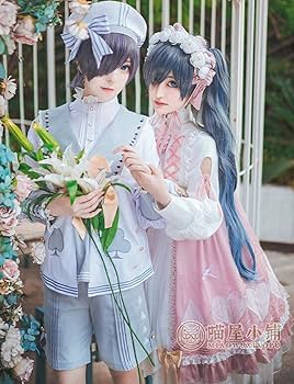 【未使用】黒執事 シエル お嬢様 ドレス コス 三分妄想 黒執事 コスプレ シエル 豪華セット 女装 駒鳥 お嬢様