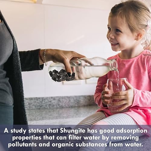 Miniatura 3 de Piedras de Shungita, piedras de shungita de cristal para purificación de agua - 1.181-2.756 in Piedra Shungite Original (5 piezas)