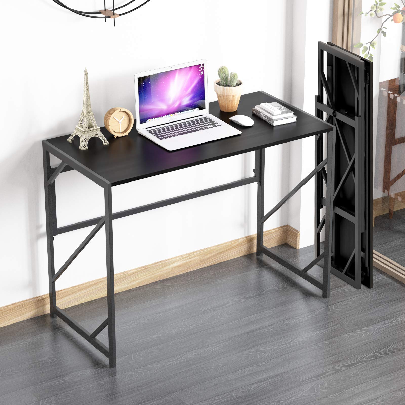 Buy Elephance Folding Desk Writing Computer Desk for Home Office, No