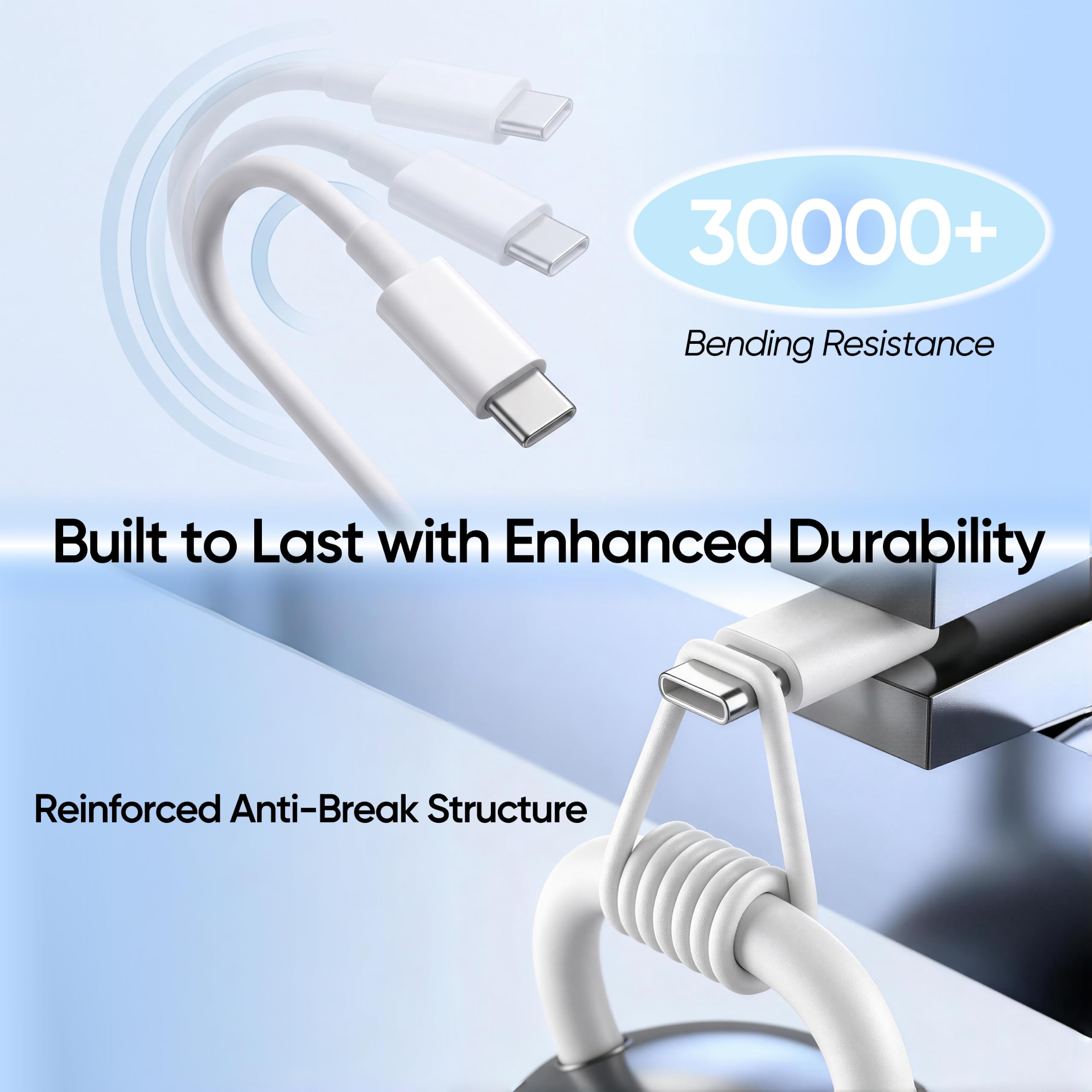 Cavo da USB C a USB C [3 m confezione da 10], cavo di ricarica rapida tipo