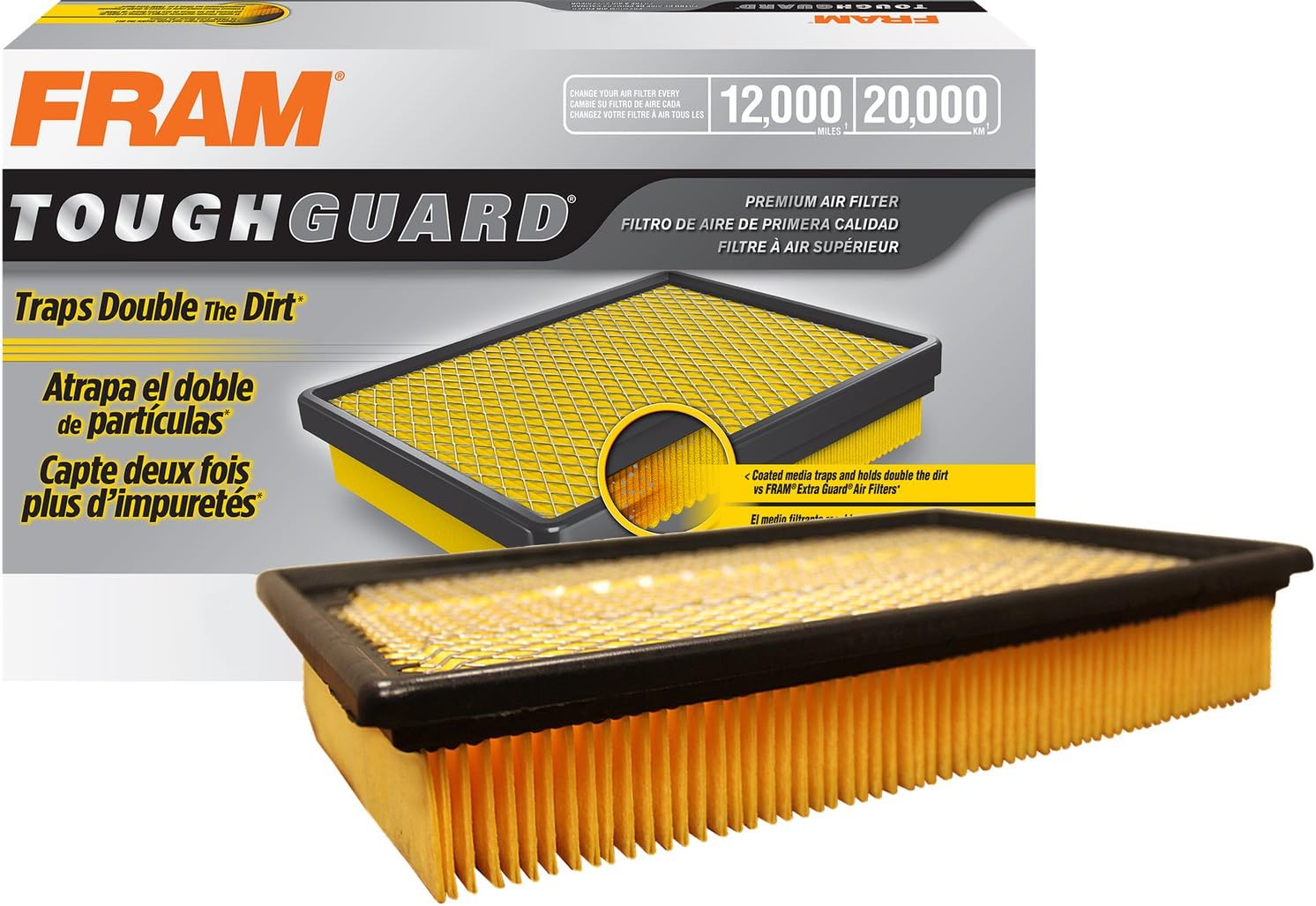 Fram TGA5056 Tough Guard Flexible Panel Air Filter for Ford, Lincoln and Mercury Vehicles