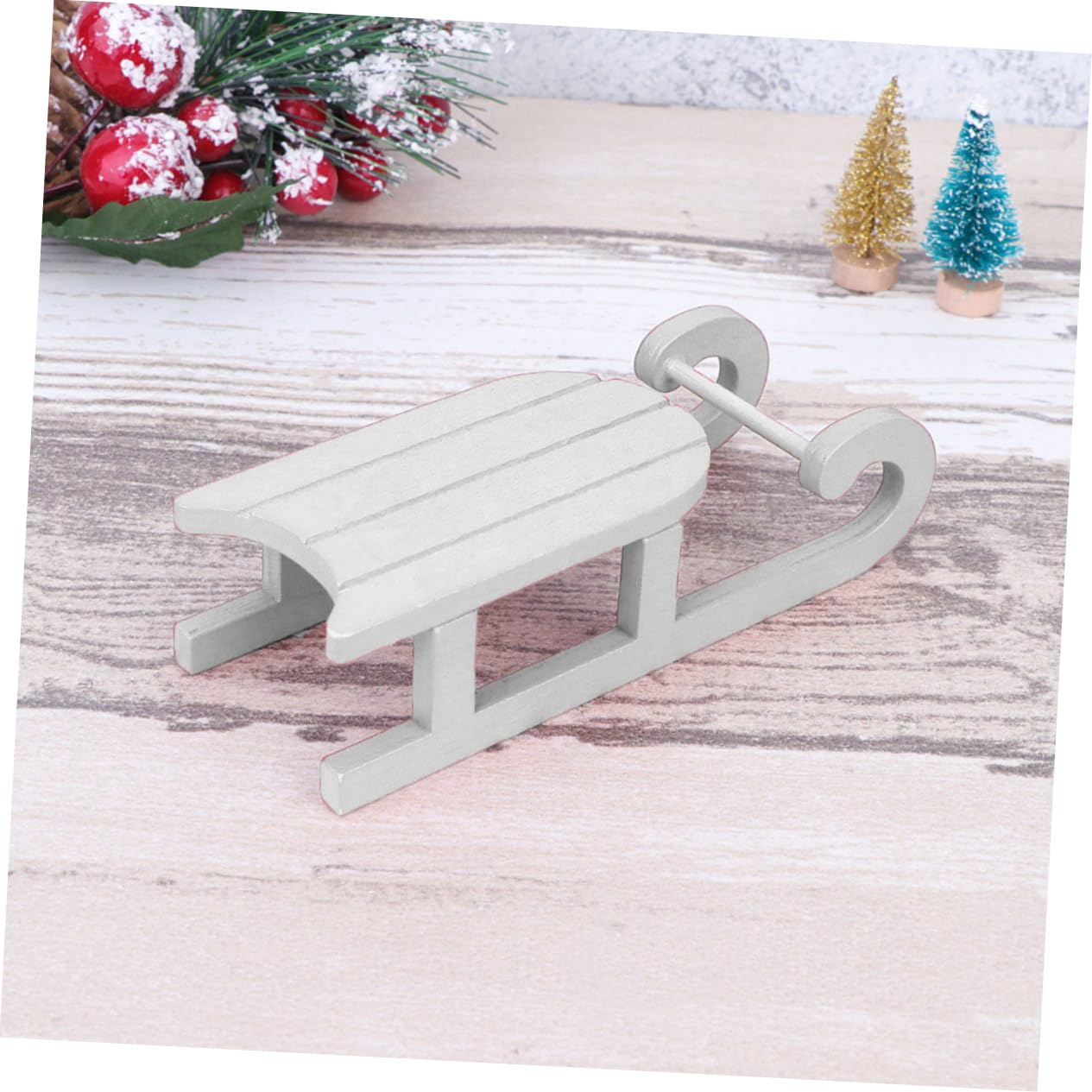 10pezzi Decorazioni Natalizie Forma Di Slitta Per Festeggiare Natale Con Stile e Creatività Ornamenti Eleganti Per La Casa Bianco