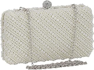 Pearl Evening Bag Womens Wedding Clutch Purse Handbag Party Banquet Shoulder Bag