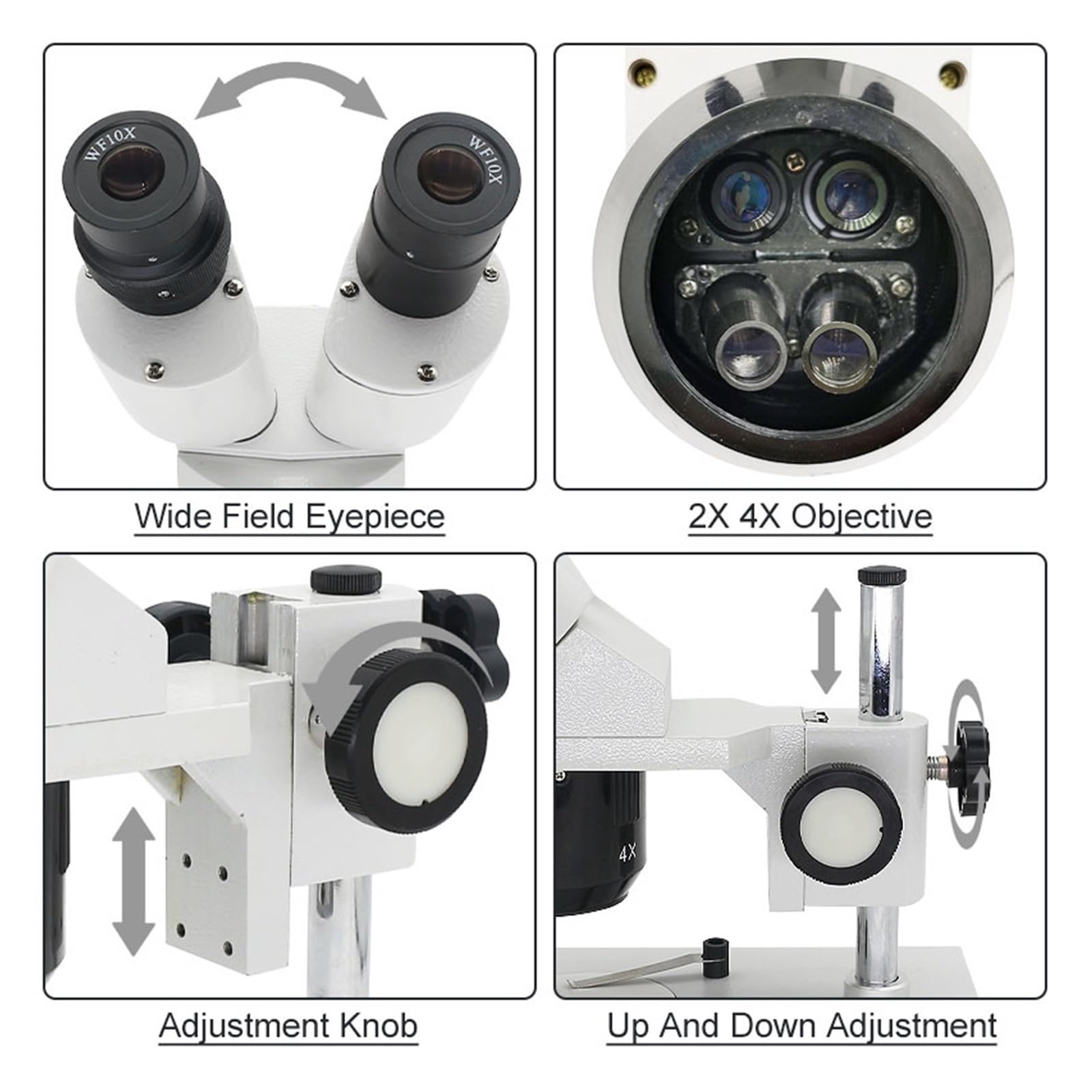 Microscopio Estéreo Binocular Industrial, Herramienta De Reparación Soldadura PCB For Reloj Teléfono Móvil E Inspección, 20x 40x NíTido Y Preciso