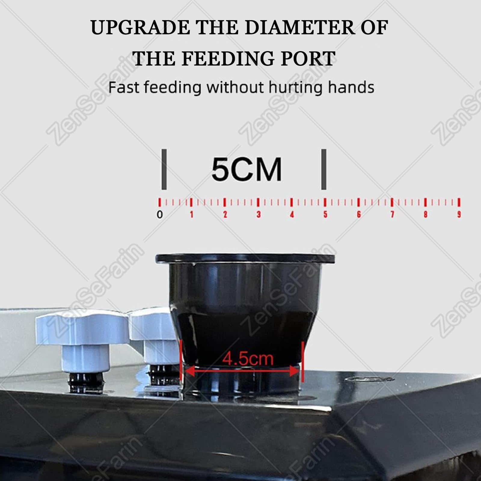Affettatrice Professionale per Cipolle,Affettatrice Elettrica per Sedano,Diametro Lama 1,5/1,8/2,3 Mm,Diametro del Portello Alimentazione 3.5 Cm per Cipolle Verdi Casa E Ristorante 2.3mm