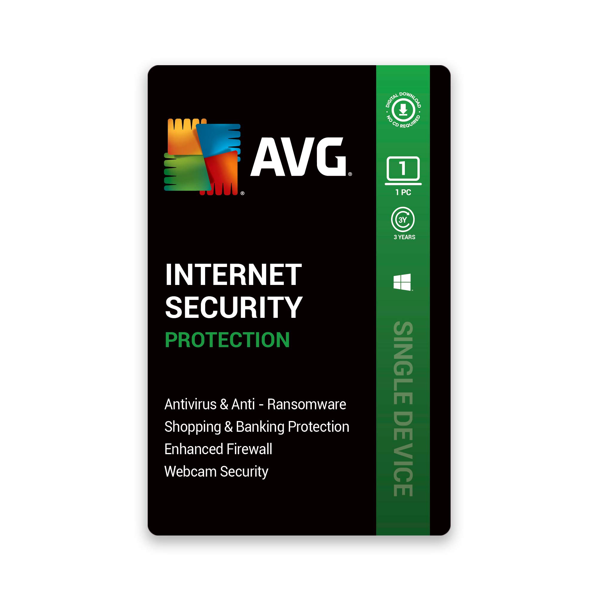 AVGInternet Security (1 PC | 3 Years) (Email Delivery in 1 Hour-No CD)
