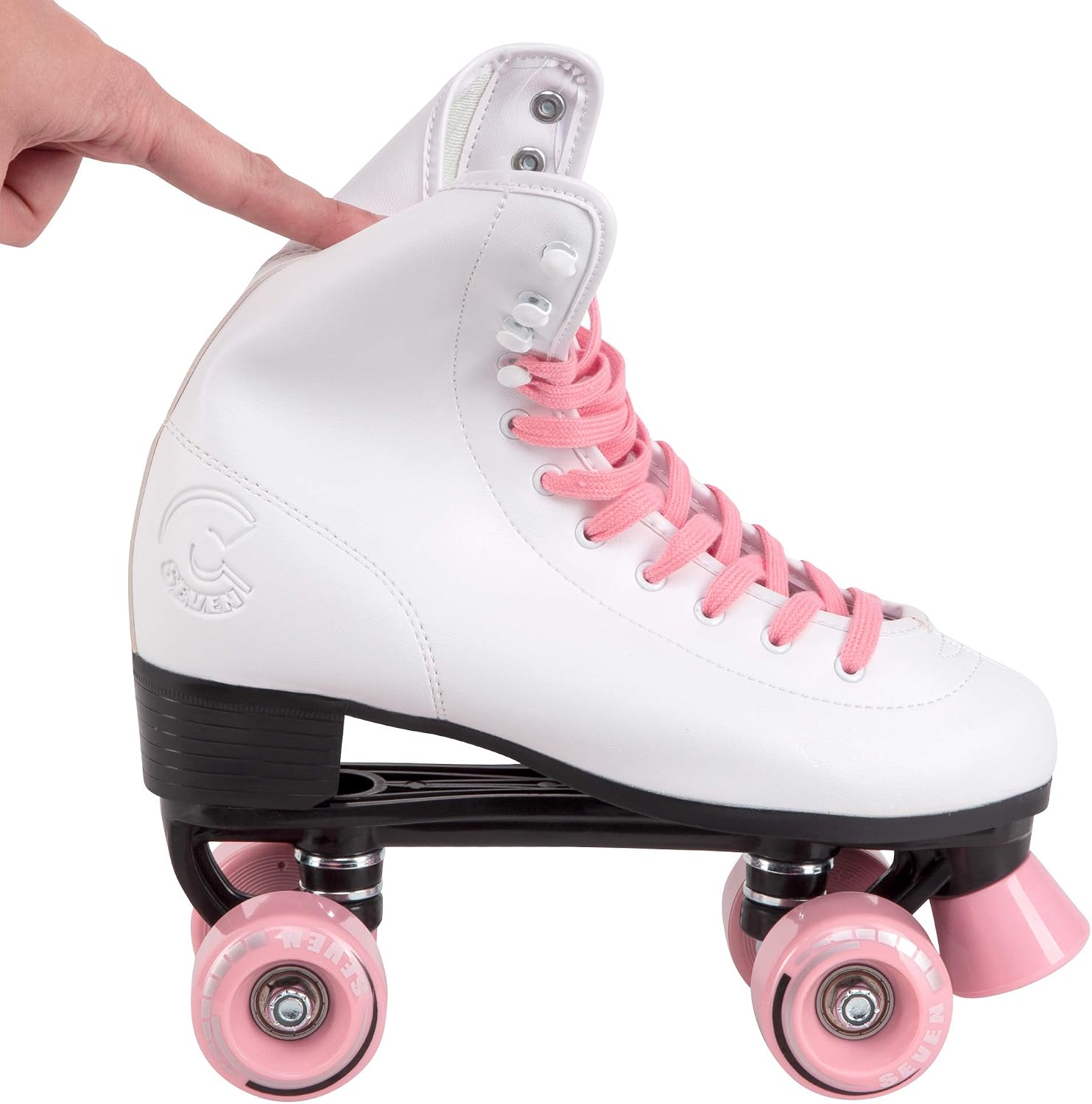 C SEVEN C7skates Soft Faux Leather Quad Roller Skates