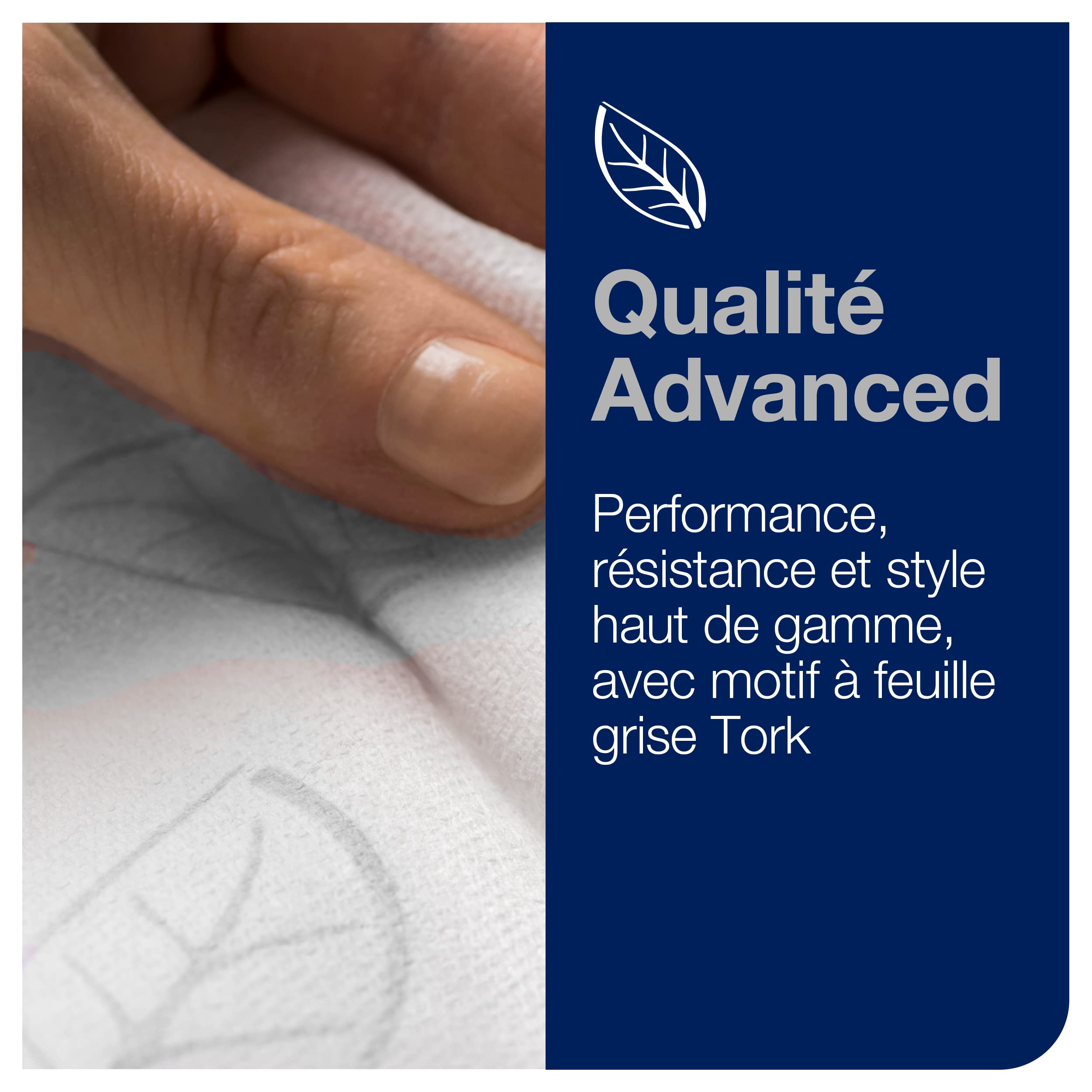 Tork PeakServe® Essuie-mains continus™ blancs H5, qualité advanced, comprimés, 12 x 270 feuilles, 100589