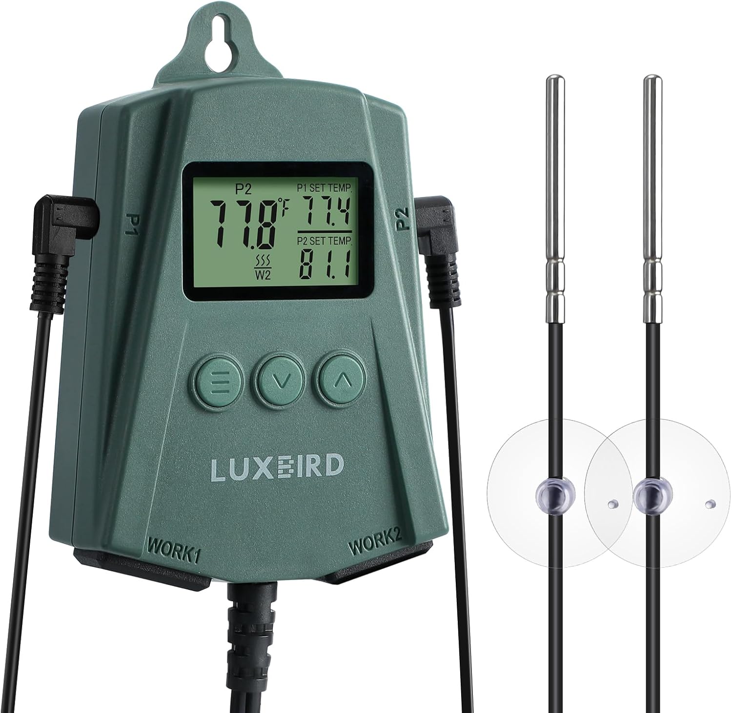 Amazon.com: LUXBIRD Reptile Thermostat Controller (250w Per Outlet ...