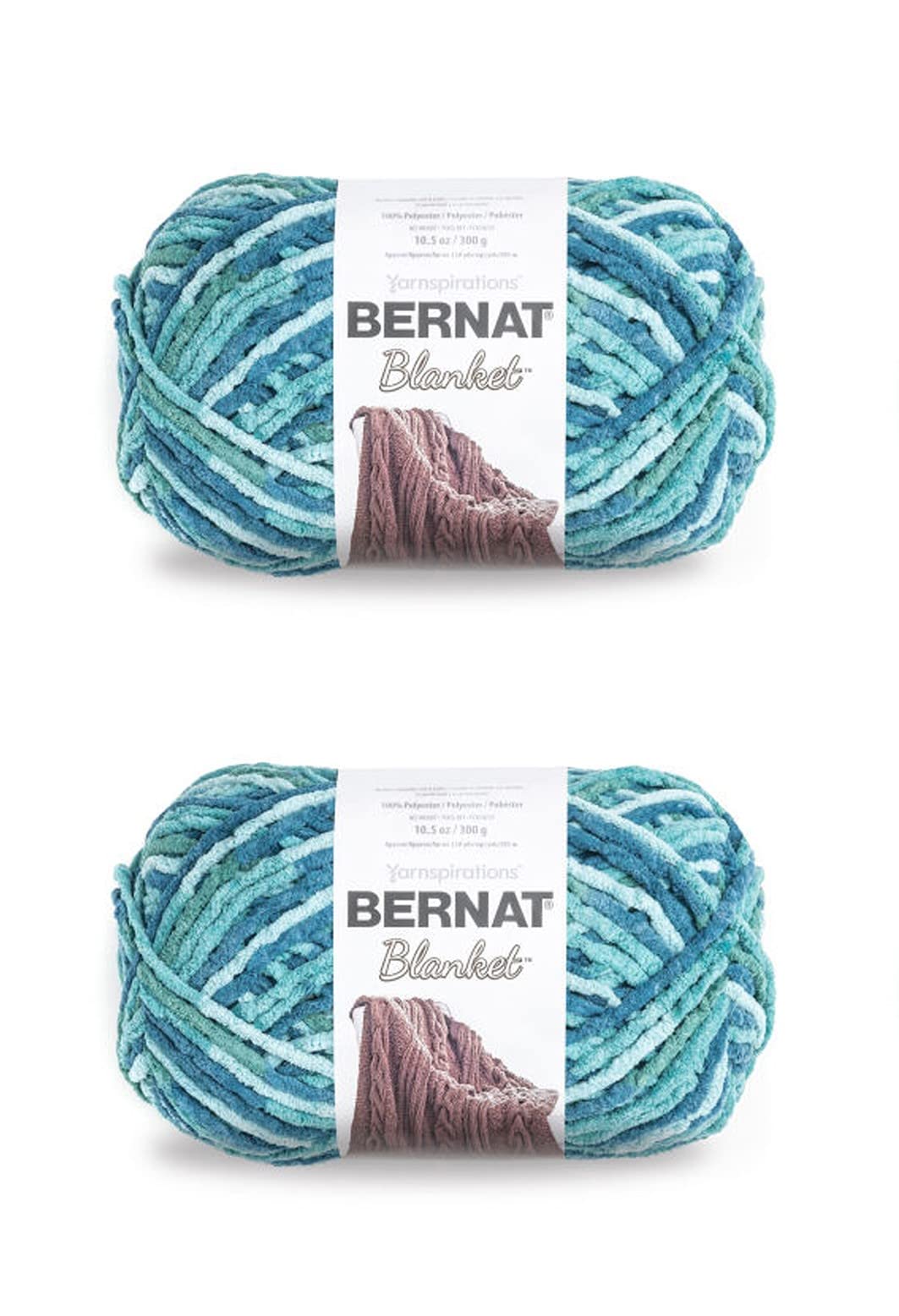 Bernat Deken Rose Terracotta garen, pak van 2 stuks van 300g, polyester, 6 supervolumineus, 200 meter, breien/haken
