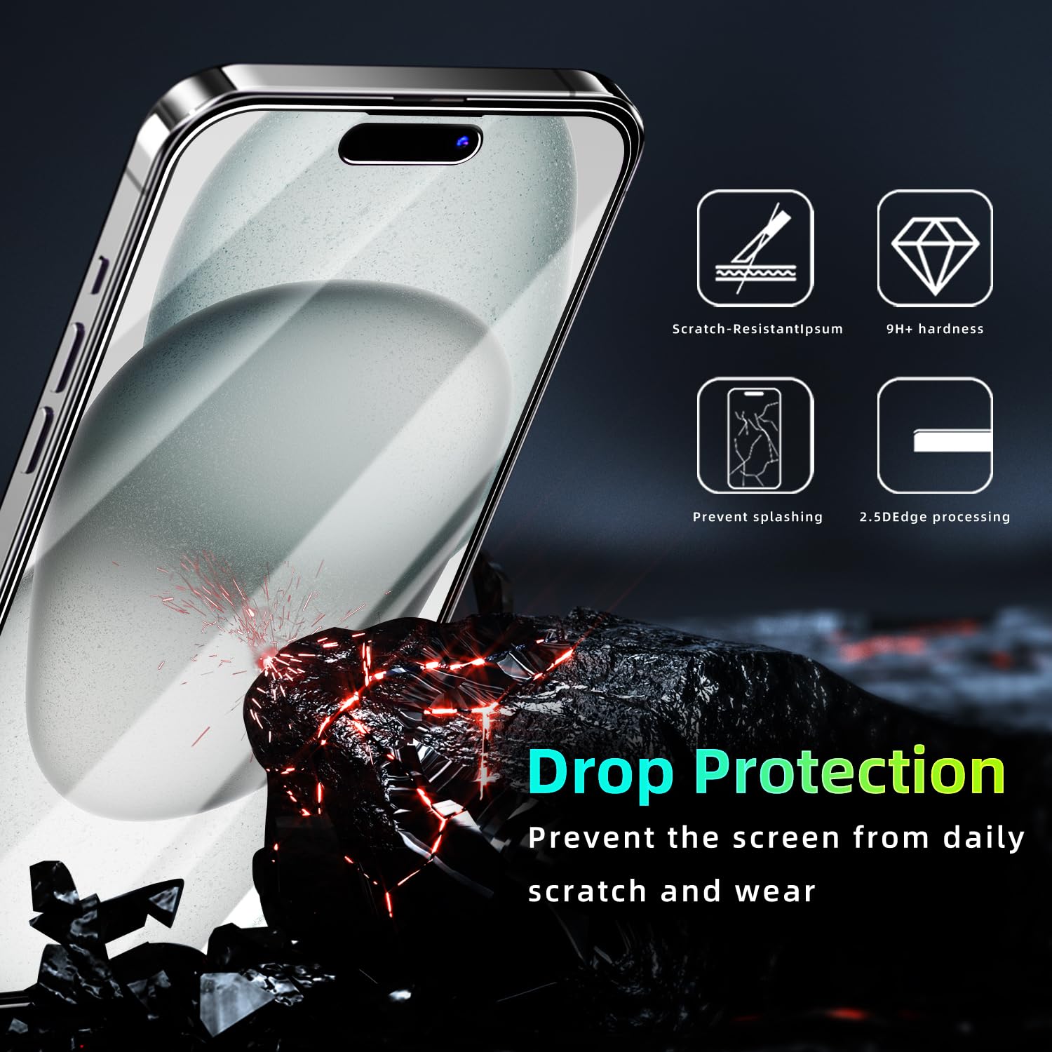 Pokolan 3 Pezzi Opaca Privacy Pellicola per iPhone 11, iPhone XR, Vetro Temperato Anti Spy, Anti-Impronta, Antiriflesso, Durezza 9H Matt HD Protezione Schermo