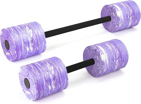 Aquatic Dumbbells, Dual-Use Long Water Aerobics Equipment Dumbbell, High-Density EVA Foam Pool Weights Dumbbells for Water Aerobics Weight Loss, Exercise Fitness