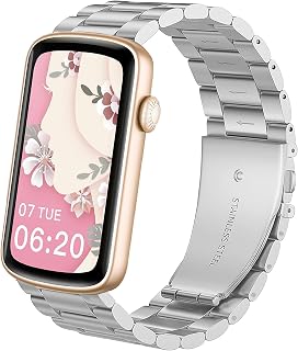 Blueshaweu Compatible for SHANG WING LYNN2 Smart Watches Band, 16mm Quick Release Stainless Steel Metal Replacement Straps...