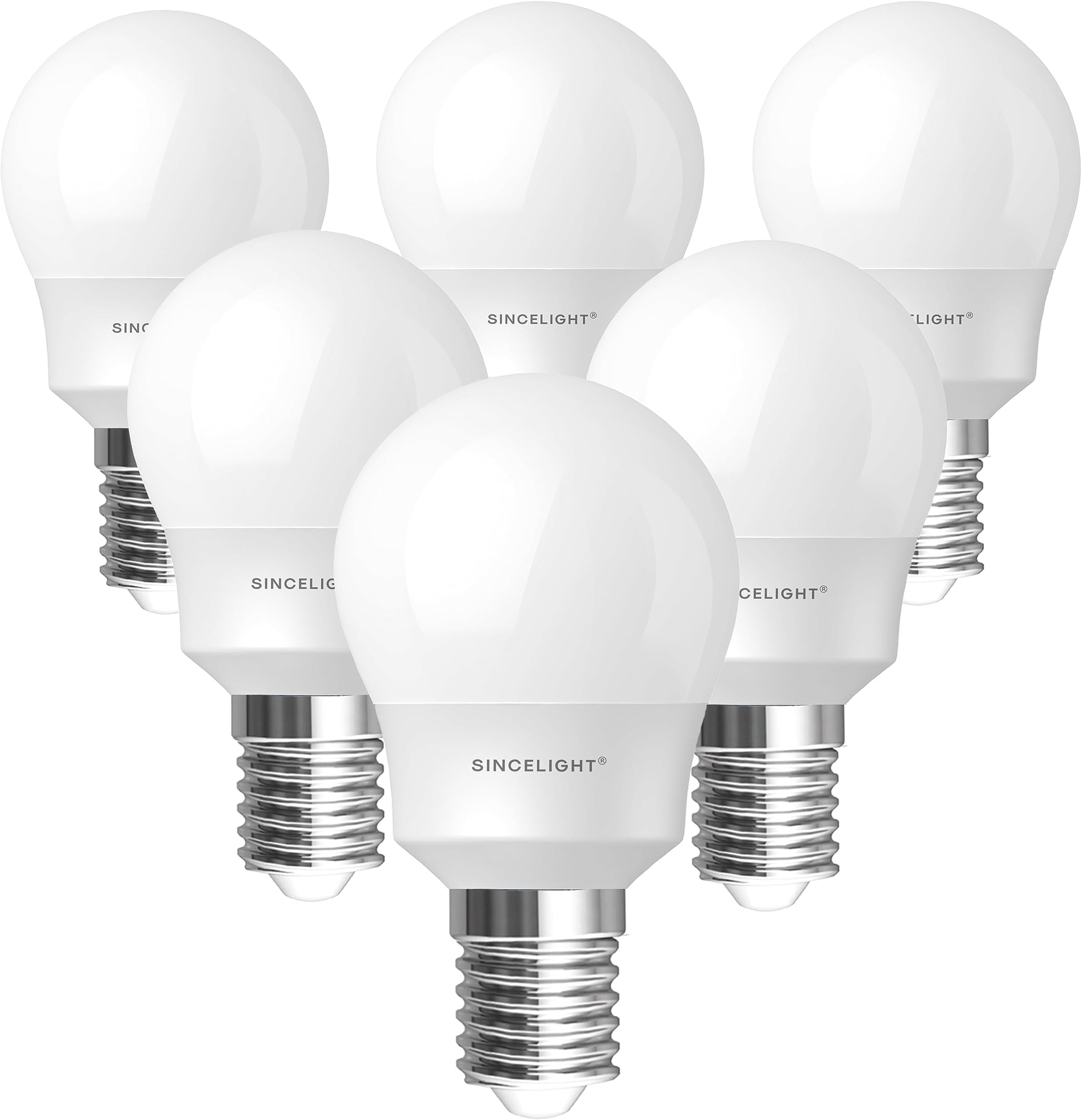 Sponsored Ad – E14 LED Light Bulb, MINI P45 Golf Shape with Milky Diffuser, 5 Watt, Warm White 2700K & RA≈92 High Color Rending, 450 Lumens≈50W Equivalent, Non-Dimmable, SES Small Edison Screw, Pack of 6