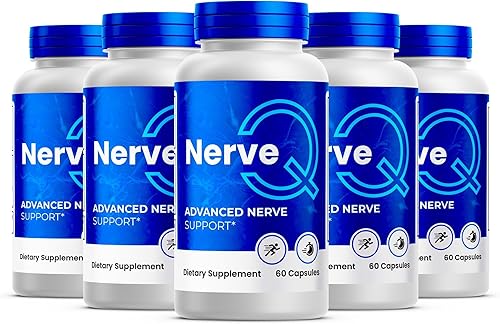 Paquete de 5 cápsulas nerviosas avanzadas para nervios, píldoras oficiales de apoyo nervioso totalmente naturales para la circulación y máxima