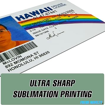 McLovin ID Card | Front +Back Printing | Realistic Replica | Funny Novelty Card of McLovin | 86 x 54mm - Normal ID Size | Funny Gift | Fancy Dress Accessory Printing