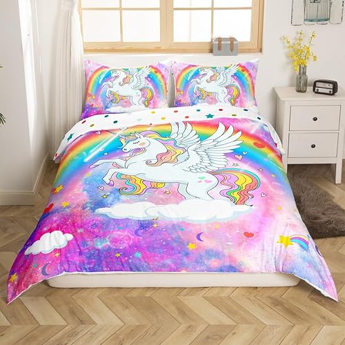 Vista 116 de Erosebridal Funda de edredón de zorro kawaii, juego de ropa de cama de zorro de dibujos animados, funda de edredón con 2 fundas de almohada para Fox
