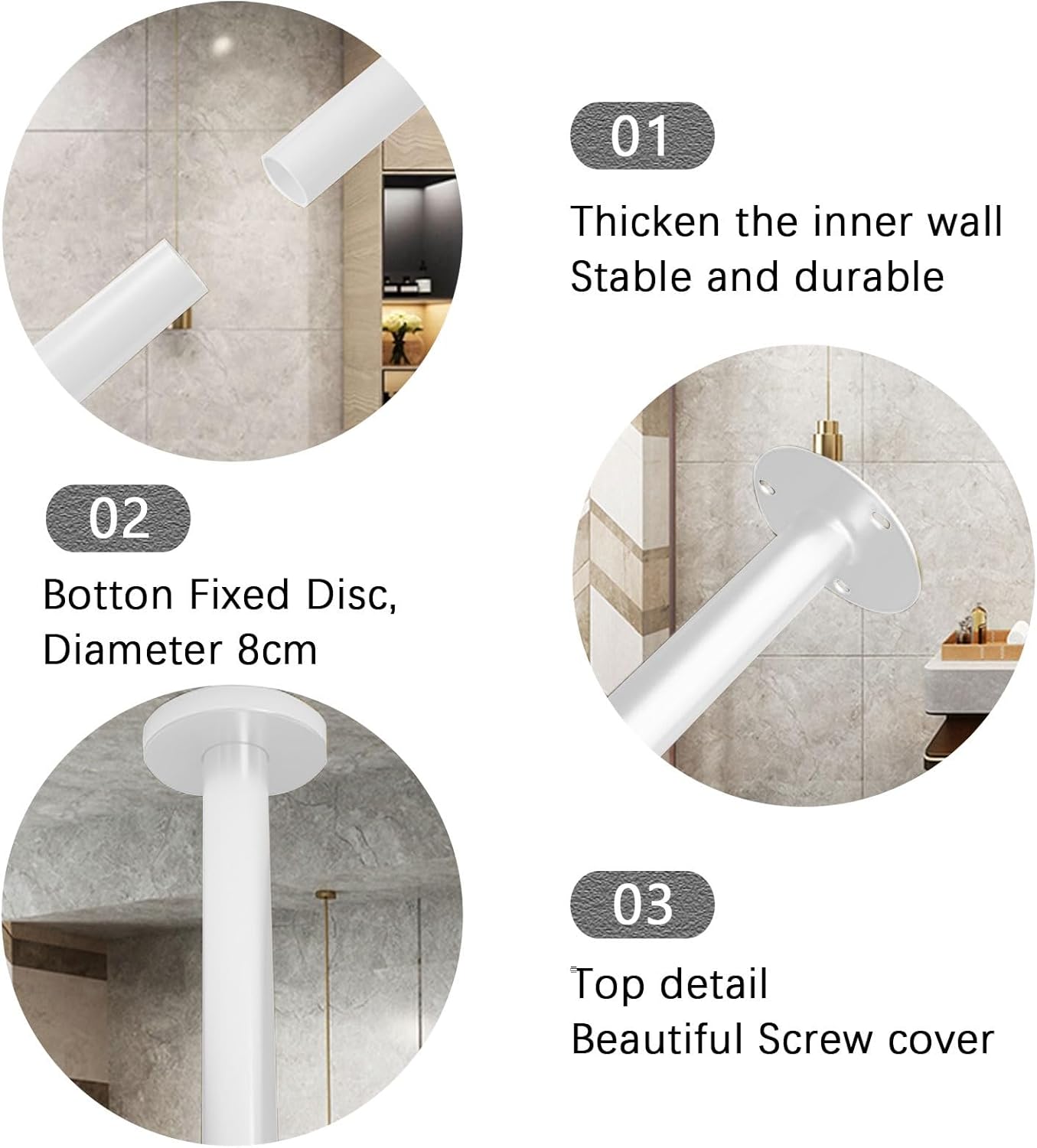 ZXDTVFGN モダンラウンドハンギングミラー天井取り付け